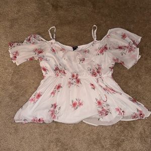 Torrid Cold Shoulder Floral Top